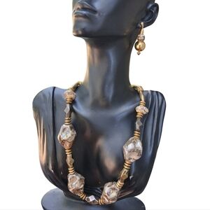 70s Glazed Ceramic Statement Set – Boho Bold!